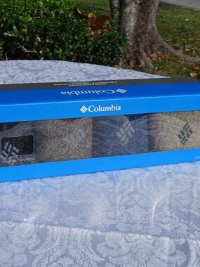 NWT Men's 4 pk Columbia Cushioned Socks w/ reinforced toe and heel Shoe Sz 6-12
